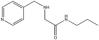 N-propyl-2-[(pyridin-4-ylmethyl)amino]acetamide Struktur