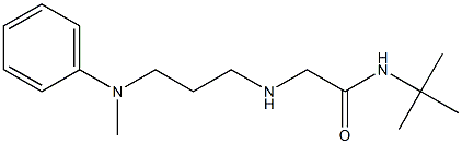 N-tert-butyl-2-({3-[methyl(phenyl)amino]propyl}amino)acetamide Struktur