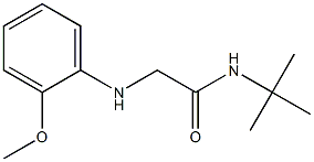 N-tert-butyl-2-[(2-methoxyphenyl)amino]acetamide Struktur