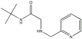 N-tert-butyl-2-[(pyridin-2-ylmethyl)amino]acetamide Struktur