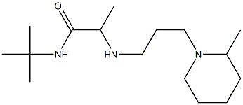 N-tert-butyl-2-{[3-(2-methylpiperidin-1-yl)propyl]amino}propanamide Struktur