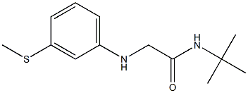 N-tert-butyl-2-{[3-(methylsulfanyl)phenyl]amino}acetamide Struktur