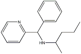 pentan-2-yl[phenyl(pyridin-2-yl)methyl]amine Struktur