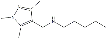 pentyl[(1,3,5-trimethyl-1H-pyrazol-4-yl)methyl]amine Struktur