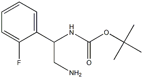 tert-butyl 2-amino-1-(2-fluorophenyl)ethylcarbamate Struktur