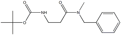 tert-butyl 3-[benzyl(methyl)amino]-3-oxopropylcarbamate Struktur