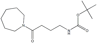 tert-butyl 4-azepan-1-yl-4-oxobutylcarbamate Struktur