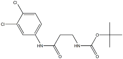 tert-butyl N-{2-[(3,4-dichlorophenyl)carbamoyl]ethyl}carbamate Struktur