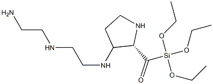 N-[N'-(2-aminoethyl)aminoethyl]-3-aminopropyl-triethoxysilane Struktur