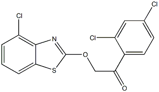 2-(4-CHLOROBENZO[D]THIAZOL-2-YLOXY)-1-(2,4-DICHLOROPHENYL)ETHANONE Struktur