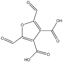 3,4-Furandicarboxylic  acid,  2,5-diformyl- Struktur