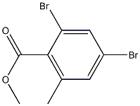 2,4-Dibromo-6-methyl-benzoic  acid  methyl  ester Struktur