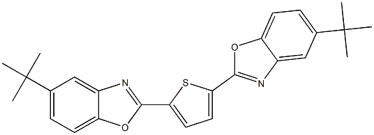 2,5-BIS(5-TERT-BUTYLBENZOXAZOL-2-YL)THIOPHENE scintillation grade Struktur