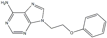 9-(2-phenoxyethyl)-9H-purin-6-ylamine Struktur