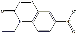 1-ethyl-6-nitro-2(1H)-quinolinone Struktur