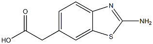 (2-amino-1,3-benzothiazol-6-yl)acetic acid Struktur