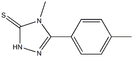 4-methyl-5-(4-methylphenyl)-2,4-dihydro-3H-1,2,4-triazole-3-thione Struktur