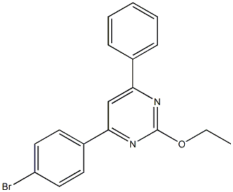 4-(4-bromophenyl)-6-phenyl-2-pyrimidinyl ethyl ether Struktur