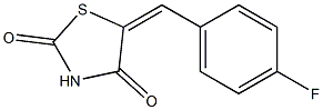 5-(4-fluorobenzylidene)-1,3-thiazolidine-2,4-dione Struktur