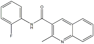 N-(2-fluorophenyl)-2-methyl-3-quinolinecarboxamide Struktur