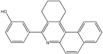 3-(1,2,3,4-tetrahydrobenzo[a]phenanthridin-5-yl)phenol Struktur