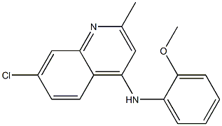 7-chloro-N-(2-methoxyphenyl)-2-methylquinolin-4-amine Struktur