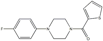 1-(4-fluorophenyl)-4-(2-thienylcarbonyl)piperazine Struktur