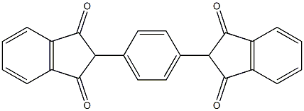 2-[4-(1,3-dioxo-2,3-dihydro-1H-inden-2-yl)phenyl]-1H-indene-1,3(2H)-dione Struktur