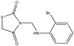 3-[(2-bromoanilino)methyl]-1,3-thiazolidine-2,4-dione Struktur