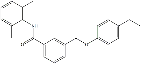 N-(2,6-dimethylphenyl)-3-[(4-ethylphenoxy)methyl]benzamide Struktur