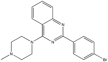 2-(4-bromophenyl)-4-(4-methyl-1-piperazinyl)quinazoline Struktur