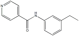 N-(3-ethylphenyl)isonicotinamide Struktur