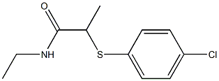 2-[(4-chlorophenyl)sulfanyl]-N-ethylpropanamide Struktur