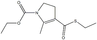 ethyl 4-[(ethylsulfanyl)carbonyl]-5-methyl-2,3-dihydro-1H-pyrrole-1-carboxylate Struktur