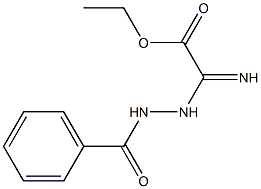 ethyl (2-benzoylhydrazino)(imino)acetate Struktur