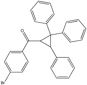 (4-bromophenyl)(2,2,3-triphenylcyclopropyl)methanone Struktur