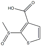 2-(methylsulfinyl)-3-thiophenecarboxylic acid Struktur