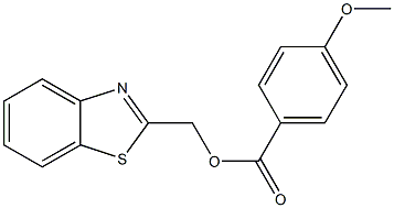 1,3-benzothiazol-2-ylmethyl 4-methoxybenzoate Struktur