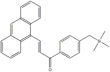 3-(9-anthryl)-1-{4-[(trimethylsilyl)methyl]phenyl}-2-propen-1-one Struktur