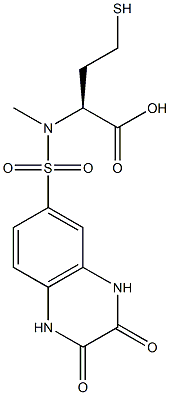 N-[(2,3-dioxo-1,2,3,4-tetrahydro-6-quinoxalinyl)sulfonyl](methyl)homocysteine Struktur