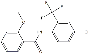 N-[4-chloro-2-(trifluoromethyl)phenyl]-2-methoxybenzamide Struktur