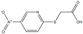 ({5-nitro-2-pyridinyl}sulfanyl)acetic acid Struktur