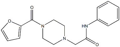 2-[4-(2-furoyl)-1-piperazinyl]-N-phenylacetamide Struktur