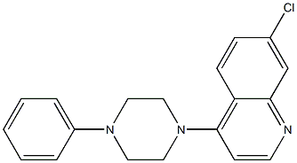 7-chloro-4-(4-phenyl-1-piperazinyl)quinoline Struktur