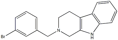 2-[(3-bromophenyl)methyl]-2,3,4,9-tetrahydro-1H-beta-carboline Struktur