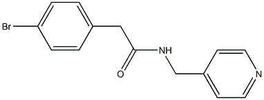 2-(4-bromophenyl)-N-(4-pyridinylmethyl)acetamide Struktur