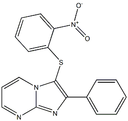 3-({2-nitrophenyl}sulfanyl)-2-phenylimidazo[1,2-a]pyrimidine Struktur