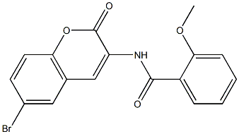 N-(6-bromo-2-oxo-2H-chromen-3-yl)-2-methoxybenzamide Struktur