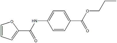 propyl 4-(2-furoylamino)benzoate Struktur