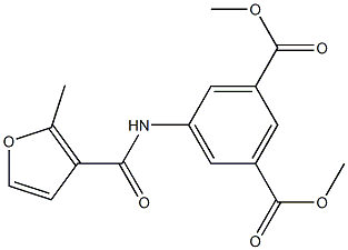 dimethyl 5-[(2-methyl-3-furoyl)amino]isophthalate Struktur